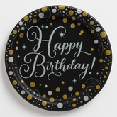 Prismatic Celebration 7" Round Birthday Plates